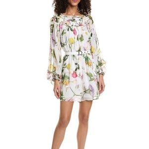 new Ted Baker Ruffle Playsuit Romper with Blouson Sleeves Size 1 Small